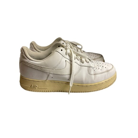 Nike Air Force 1 AF1 Triple White Low Basketball Shoes Men's Size 10.5 - Picture 5 of 9